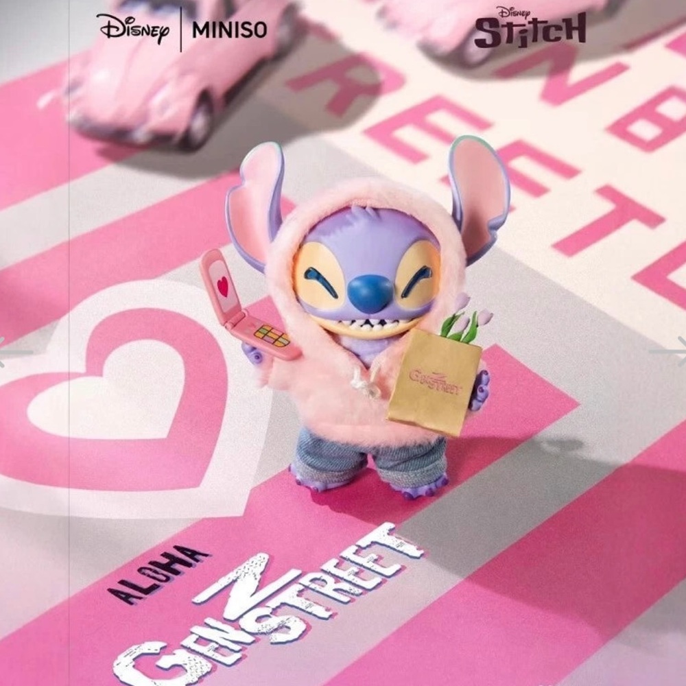 MINISO Disney Stitch GenZ Street Series Plush Vinyl Doll Blind Box - Picture 9 of 14